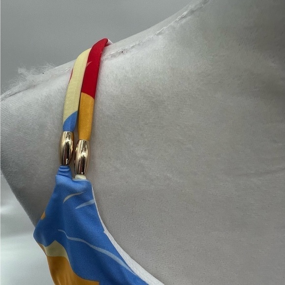 Time and Tru Women's Floral X-Back Swim Top - Picture 6 of 9